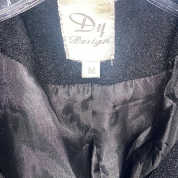 Rare DY Design Wool Embroidered Colorful Design Fun Adorable Coat Sz M Vintage - Picture 3 of 7